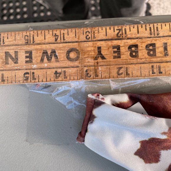 Nasty Gal Howdy There High-Leg Cow Bikini Bottom Womens 10 White Swimwear NEW - Picture 7 of 7